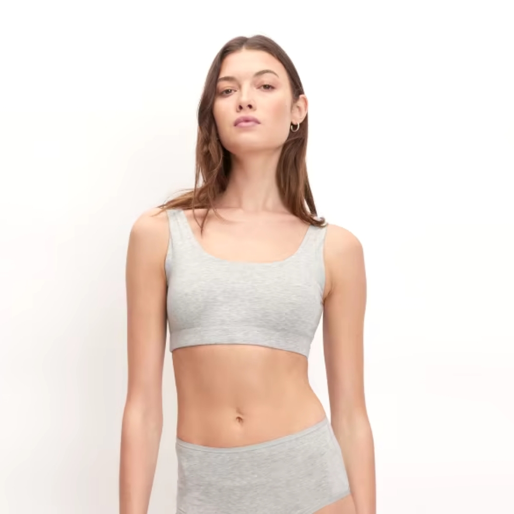 The Cotton Tank Bra Everlane